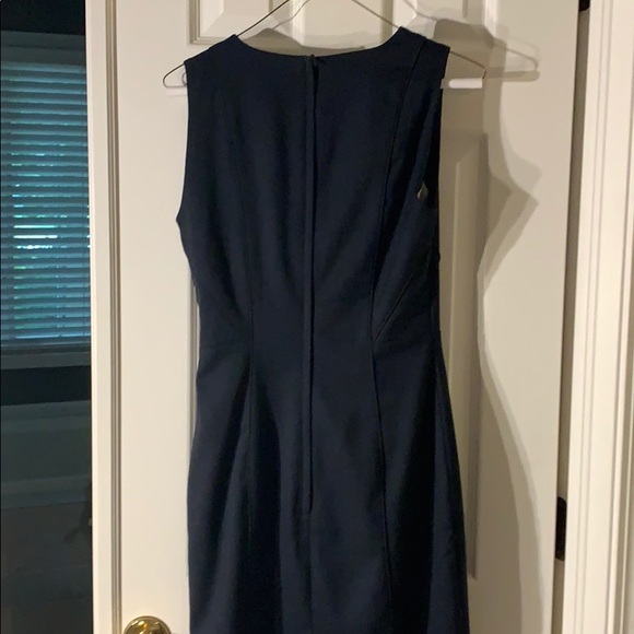 Navy Sheath Sleeveless Dress - Picture 4 of 6